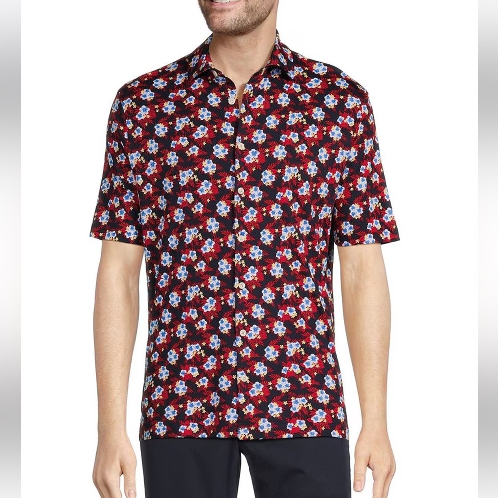 Hart Schaffner Marx Key West Collection Men’s Floral Button down shirt